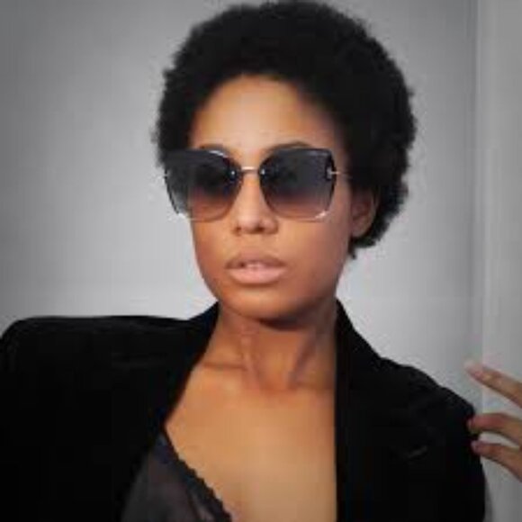 Tom Ford Nickie-02 FT1107 28U Sunglasses Gold Butterfly Frame, Bordeaux Lenses main image 10